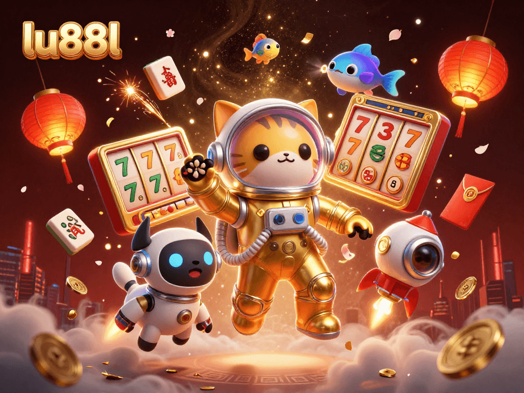 Engage with thrilling slots and jackpots at lu88l's vibrant cosmic casino.