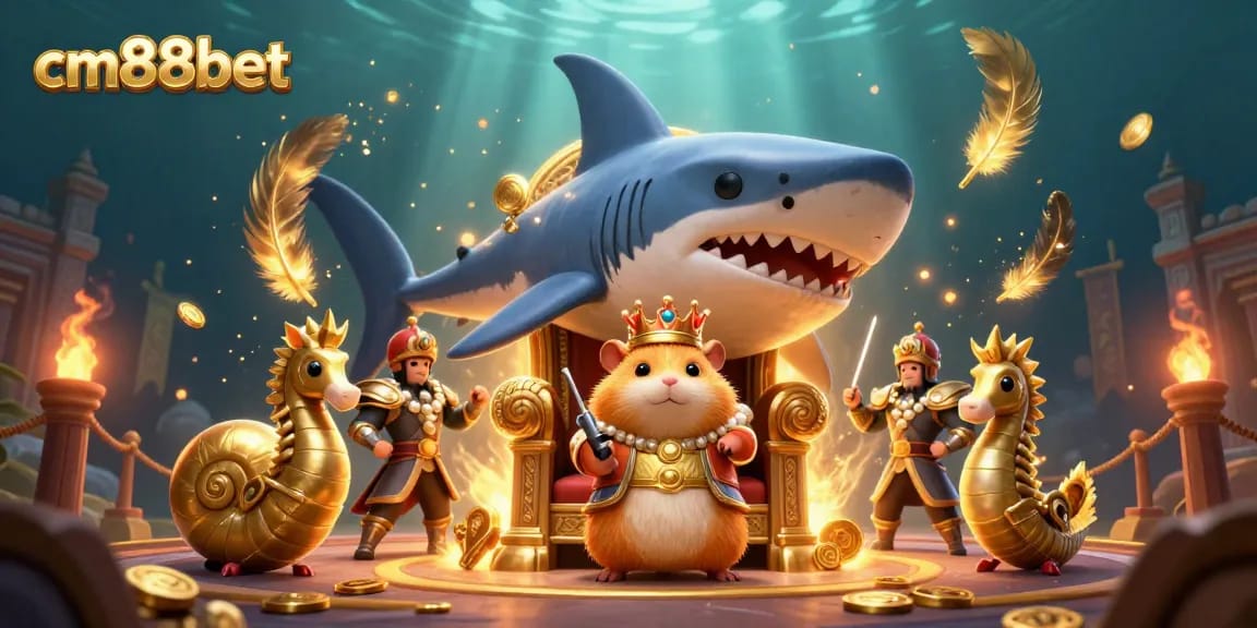 Experience thrilling gameplay at cm88bet with a fierce hamster king and elaborate casino elements.