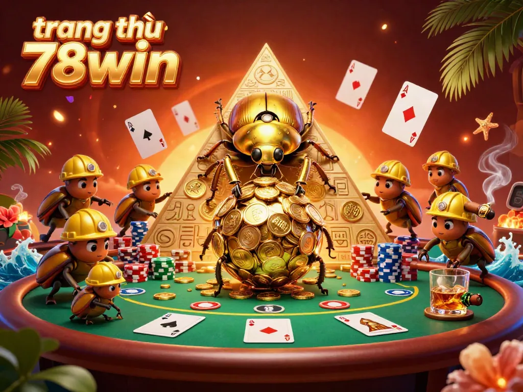 Experience dynamic gaming at trang chủ 78win with a vivid scene featuring golden coins and engaging casino elements.
