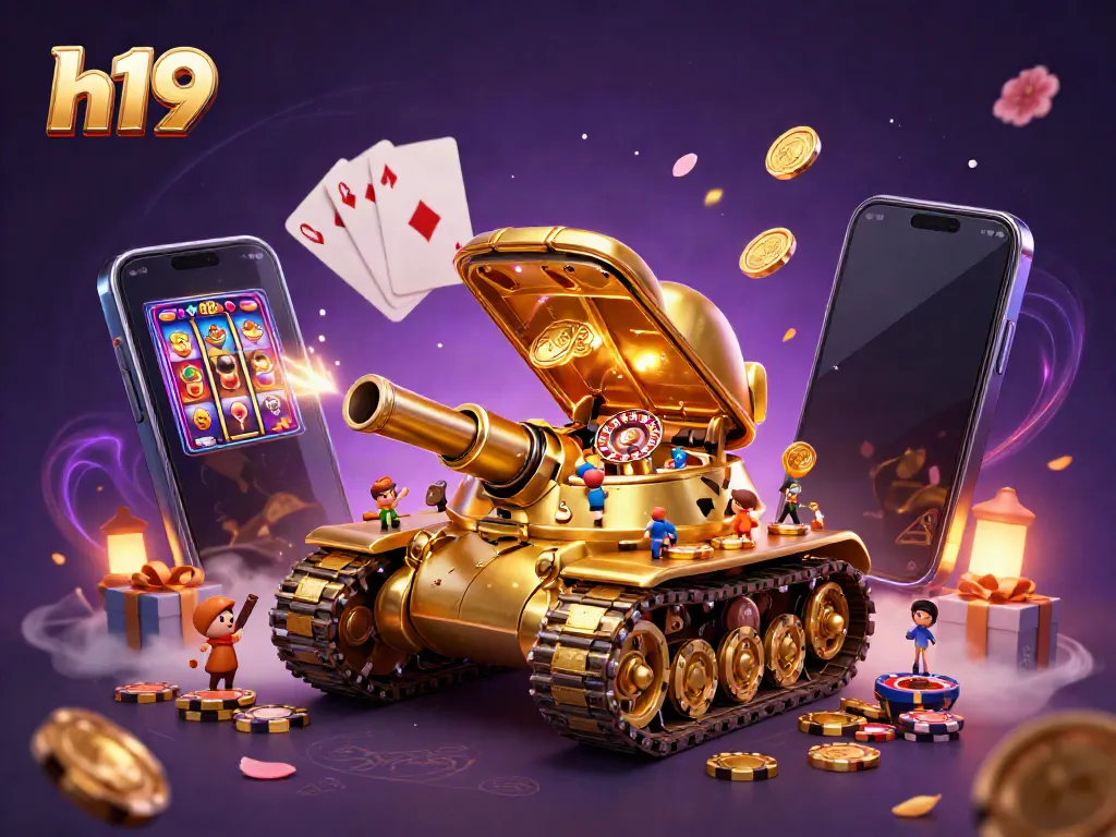 Experience thrilling gameplay at h19 as you blast through a vibrant casino universe in a golden beetle tank.