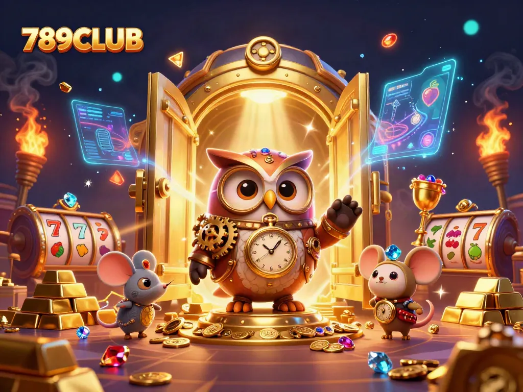 Experience the excitement of the 789CLUB gaming world with this vibrant 3D casino illustration.