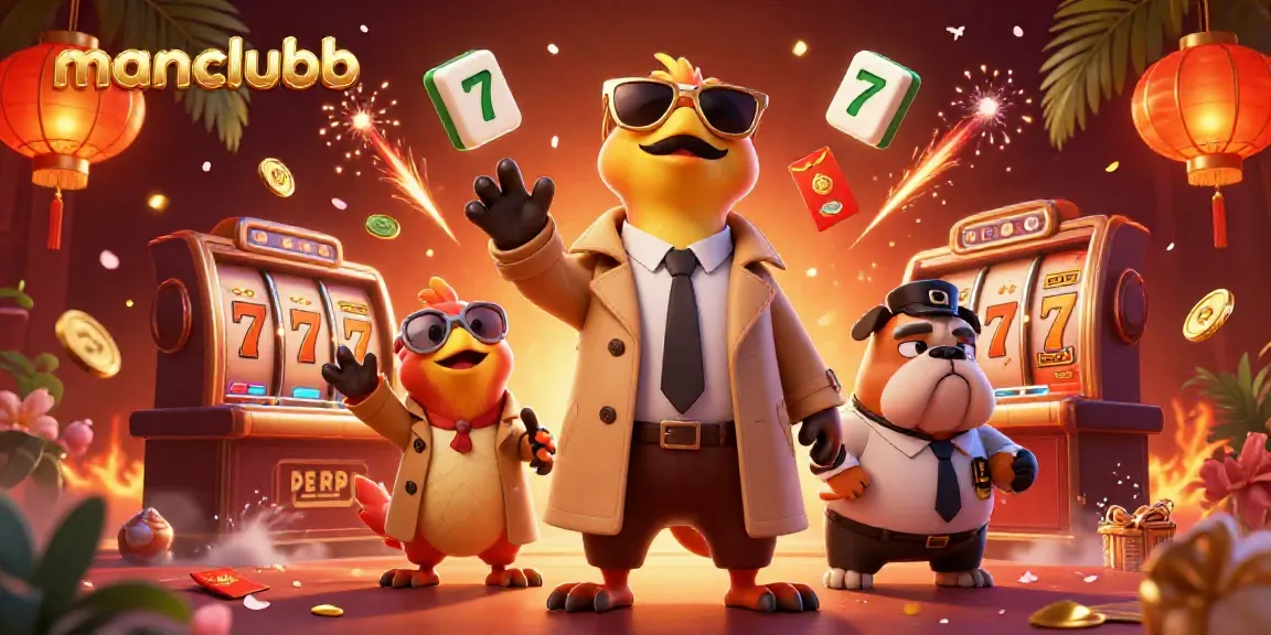 Engage in winning strategies at manclubb with animated raptors in a trench coat attempting to enter a casino.