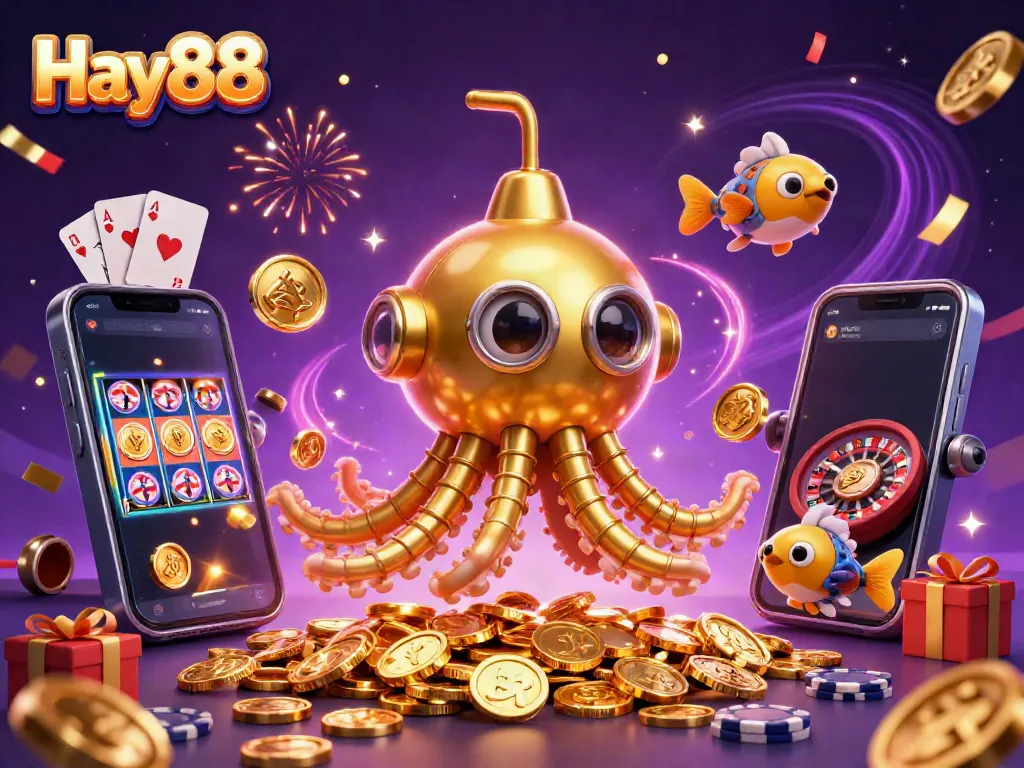 Experience thrilling wins with Hay88 in this vibrant 3D casino adventure.