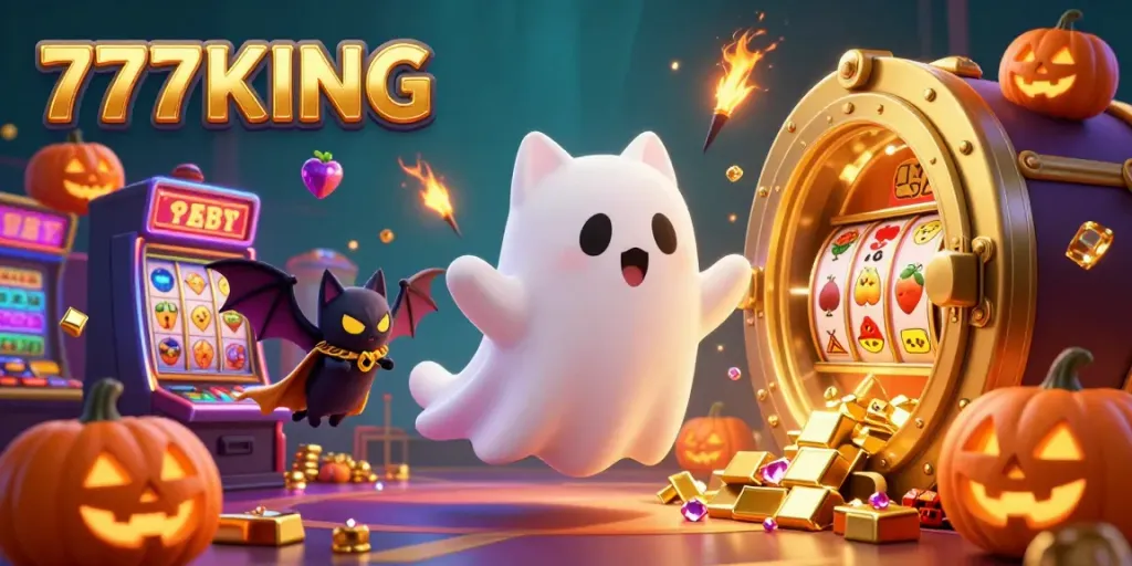 Win big at 777KING with this vibrant casino scene filled with gaming excitement.