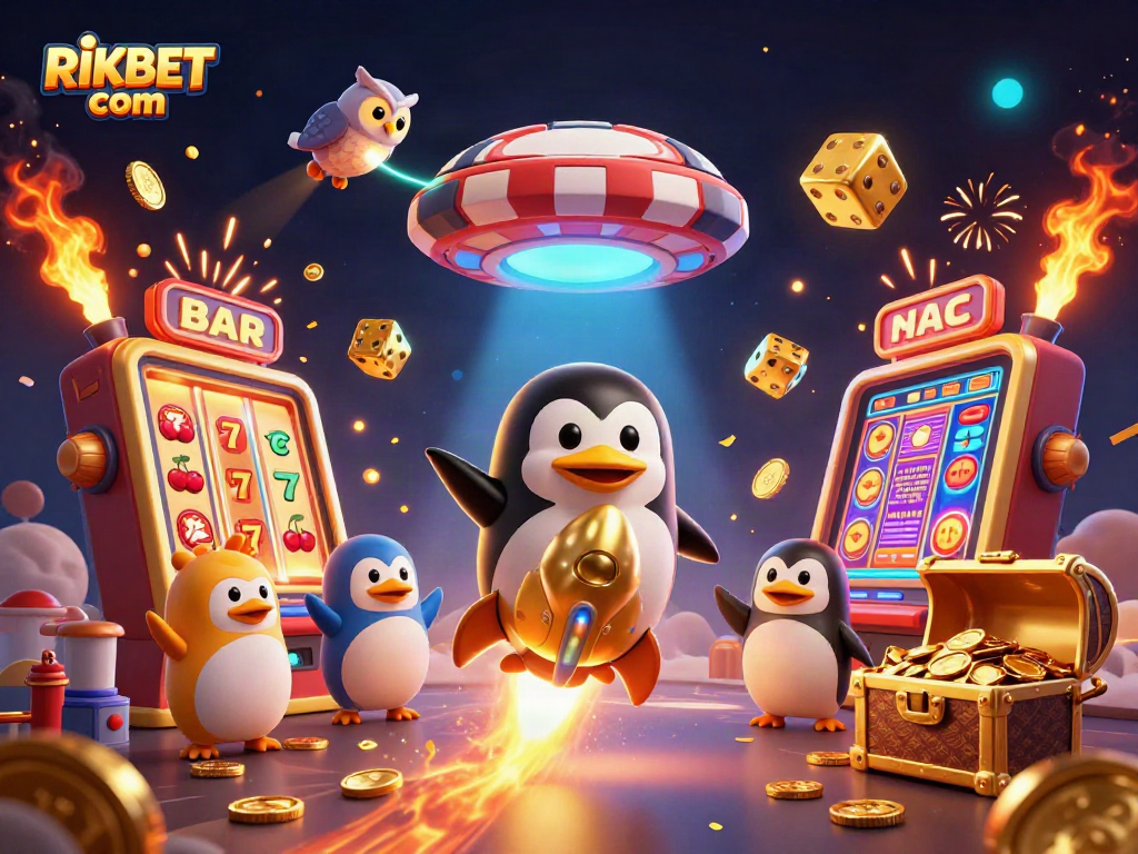 Experience thrilling wins at RIKBET com with a golden penguin and jackpot slots!