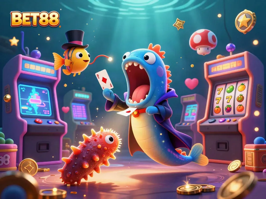 BET88 mang đến trải nghiệm chơi game độc đáo với hoạt hình 3D đầy màu sắc cho các trò chơi slot thú vị.