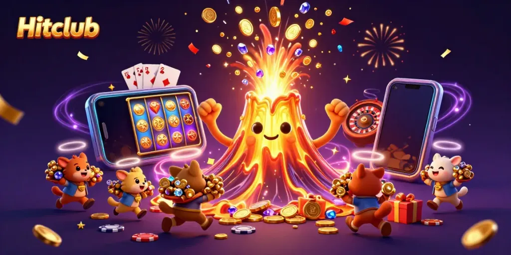 Experience the treasure-filled eruption of Hitclub, where adventure meets exciting casino games.
