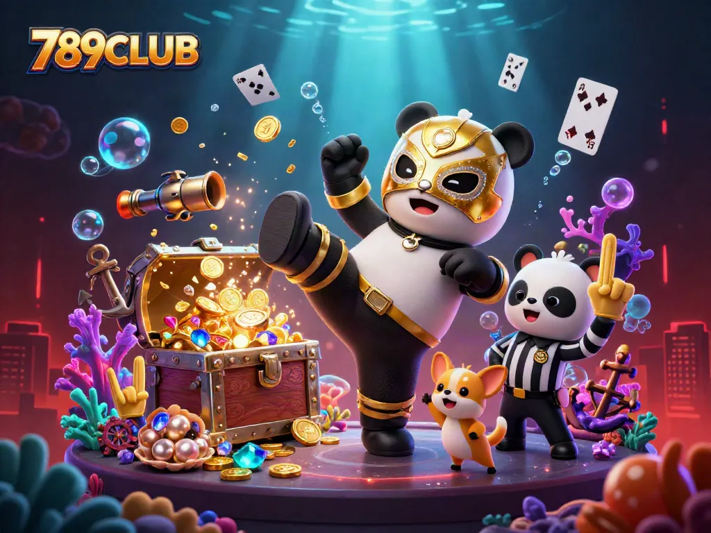 Experience the thrill of 789CLUB with vibrant casino games and energetic characters.