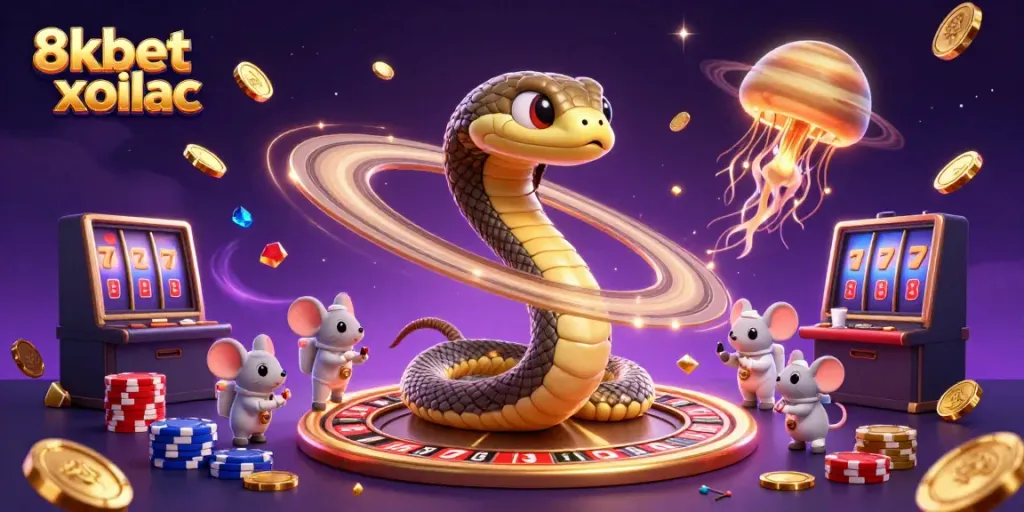 Experience vibrant gaming with 8xbet xoilac as cosmic characters engage in dynamic betting.