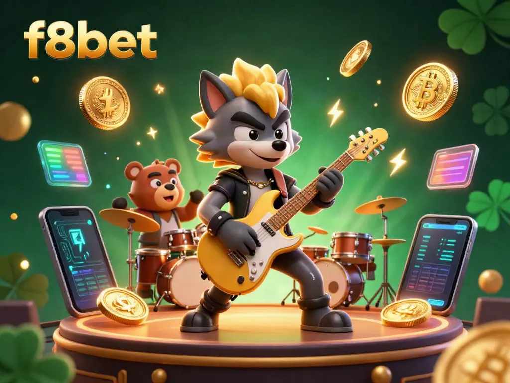 Experience thrilling gaming at f8bet with vibrant casino scenes and dynamic characters.