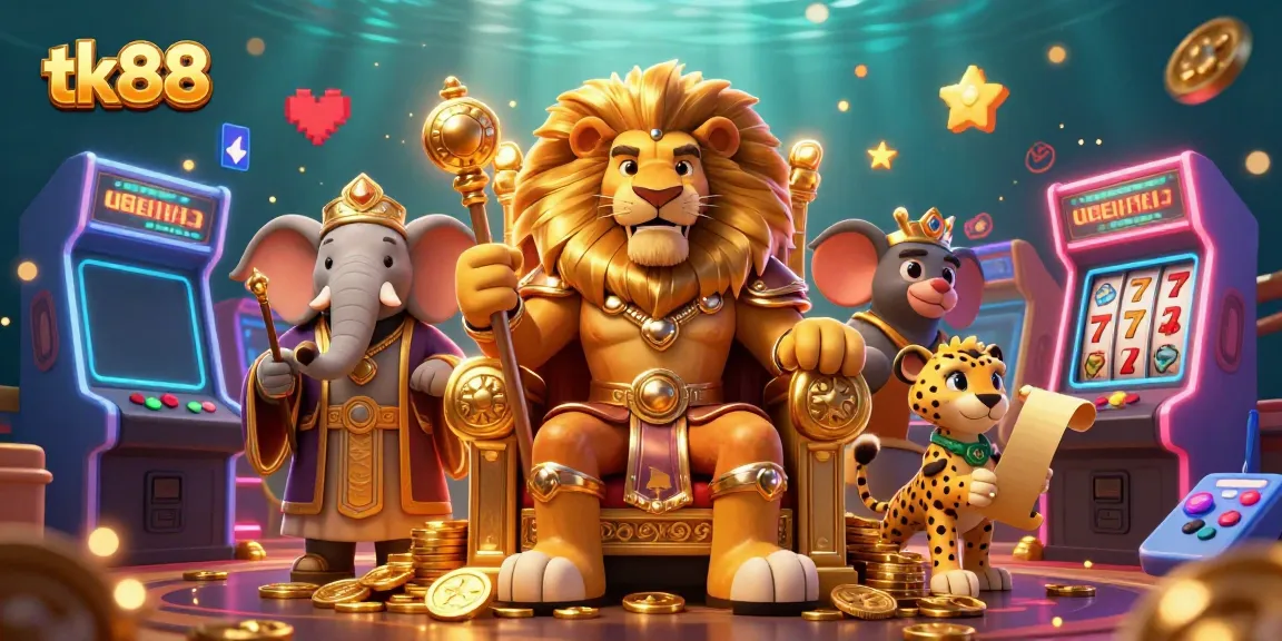 Experience the exciting energy of tk88 with vibrant casino elements and lively characters.