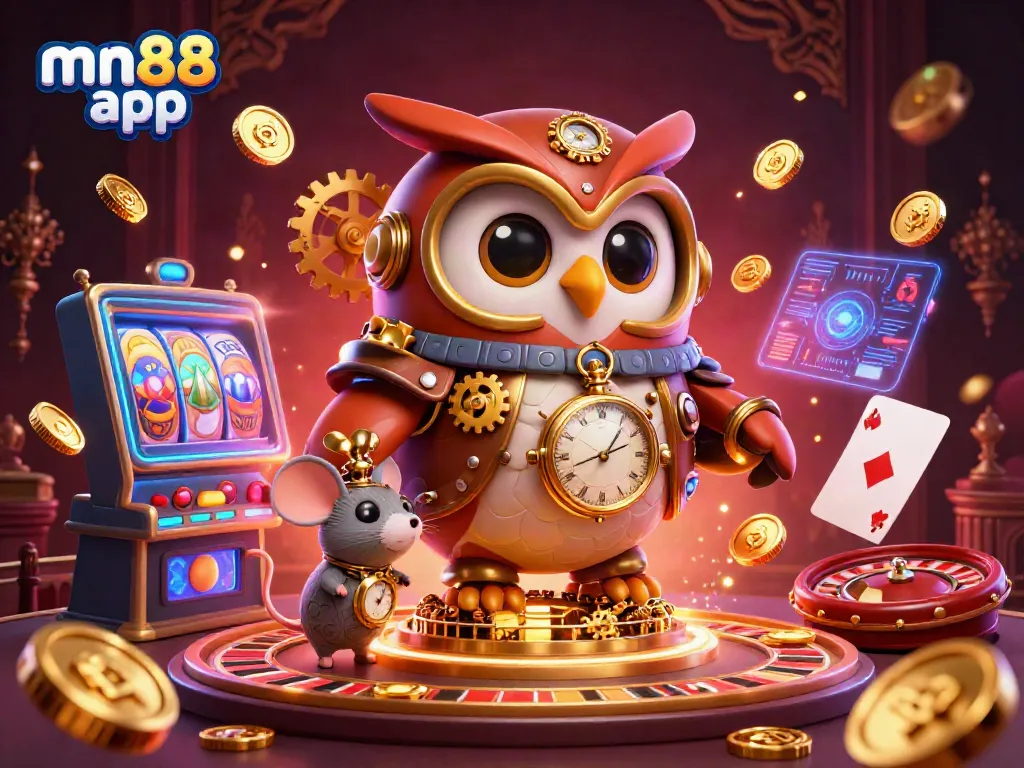Engage in thrilling gameplay with mn88 app, featuring a vibrant 3D casino atmosphere and exciting game elements.