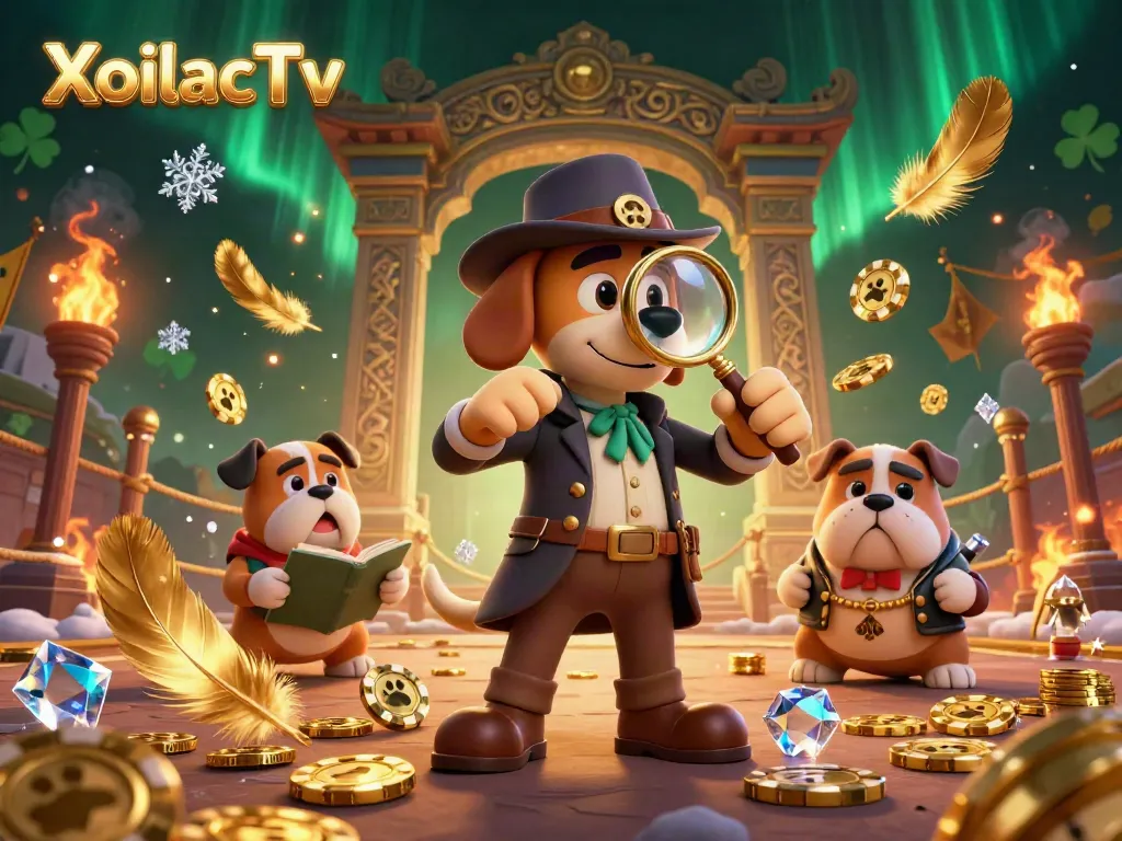Spot the XoilacTv detective duo uncovering poker treasures amidst dynamic gambling elements.