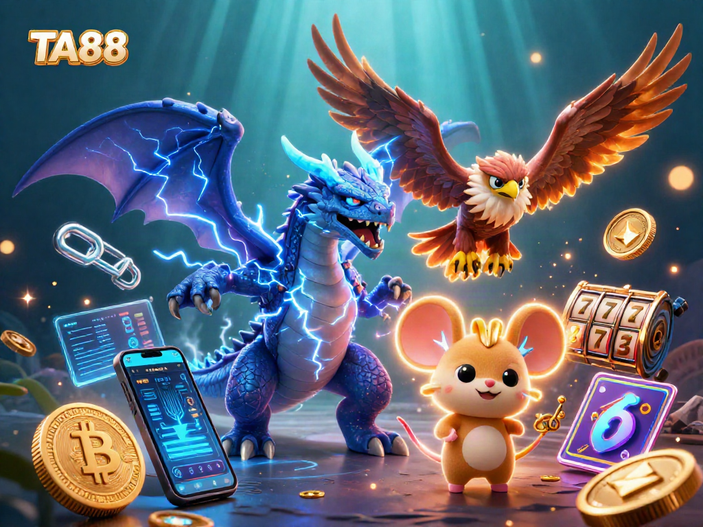 Engage with TA88’s thrilling slots scene featuring crypto elements and vibrant characters.