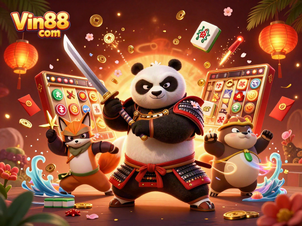 Engage with thrilling slots at Vin88 com, featuring vibrant characters and dynamic game elements.