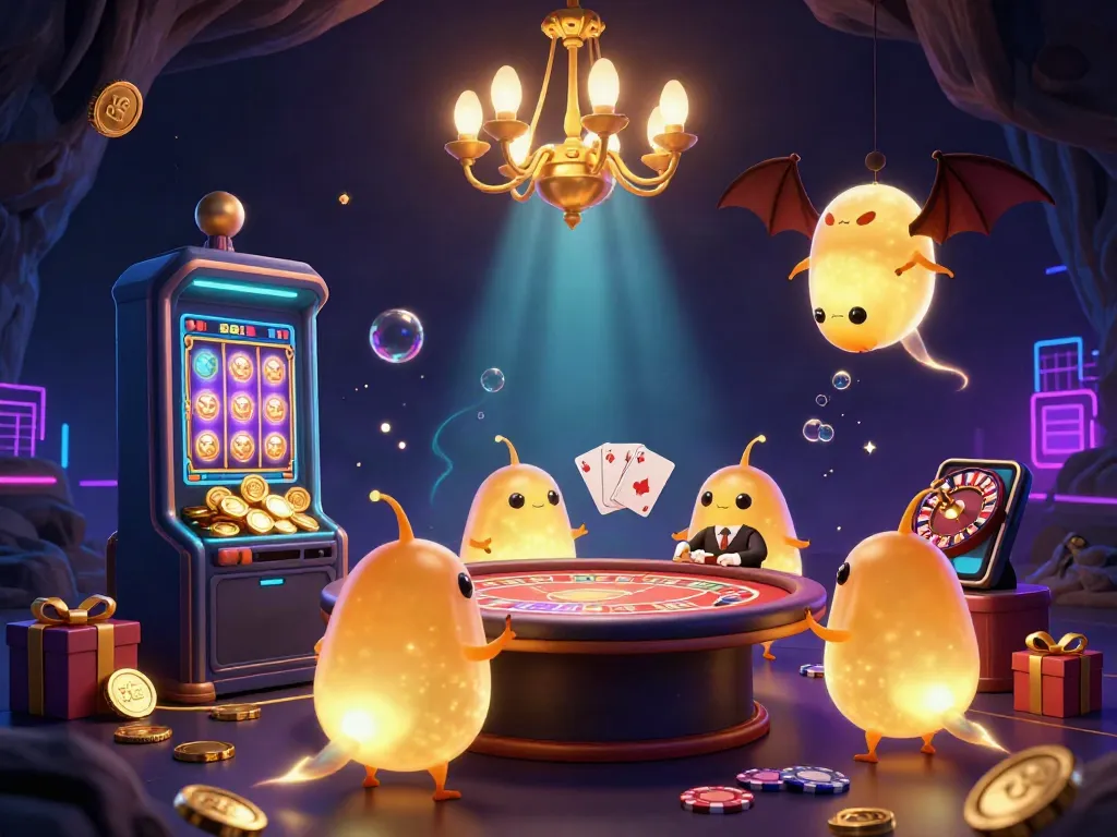 Experience the excitement of BGD88 casino games with glowworms illuminating a vibrant cave scene.